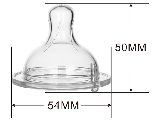 اولين لوازم ضروری سیلیکون بطری نوزاد نوک پستان، جریان آهسته