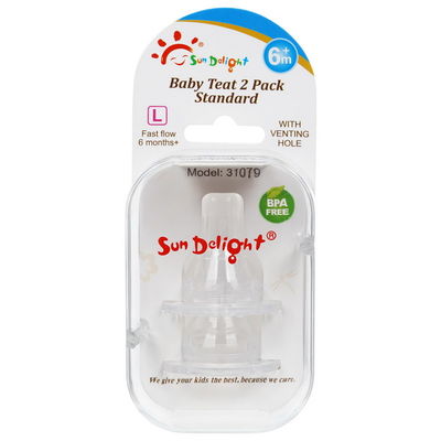 نوک سینه سیلیکونی کودک لاستیکی سیلیکون مایع FDA استاندارد