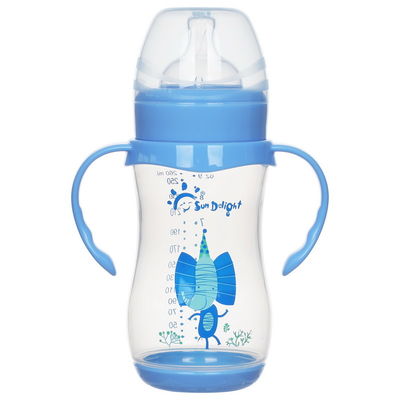9oz 260ml PP Wide Neckide Arc Baby Bottle
