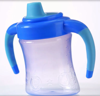 190ml Blue Drop Proof 6 ماه 7 اونس کودکان Sippy Cup