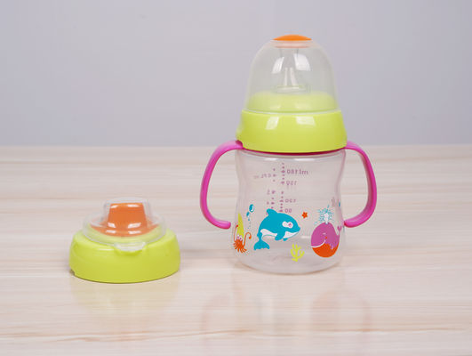 Non Spill 2 In 1 BPA Free 6 Month 6 Ounce Baby Sippy Cup