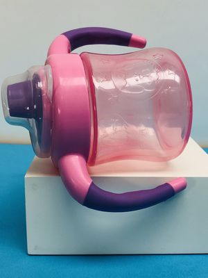 دستگیره دوتایی غیر ریخته 6 ماهه 6 اونس دختران Sippy Cup