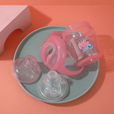 (جدید) 225 میلی لیتر فنجان PP SIPPY با دسته های دوتایی بدون ریزش